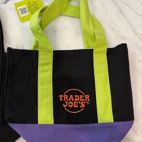 Trader Joe's Black and Green Tote Bags - Picture 3 of 3
